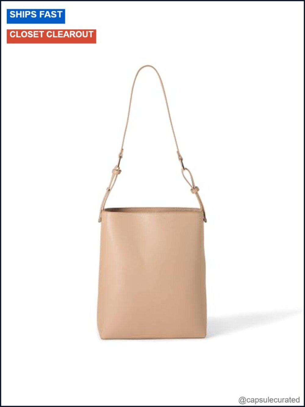 The Drop Alex Bucket Tote Woven Handbag Shoulder Strap